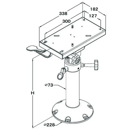 Marinvent venetuolinjalka liukukiskolla - Happy Angler