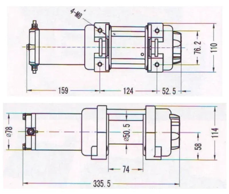 Bronco Gen II Winch 3500 sähkövinssi - Happy Angler