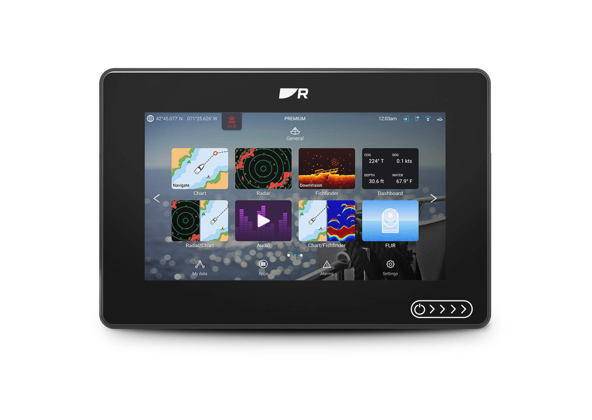 Raymarine AXIOM 2 7" yhdistelmälaite ilman anturia + Pohjois-Euroopan kartta