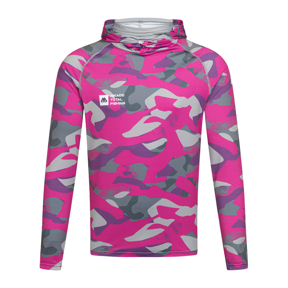 Mikado UPF50+ Lady Camo kalastuspaita hupulla