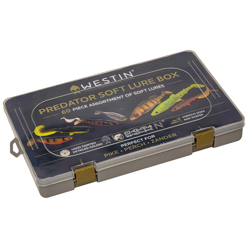 Westin Predator Soft Lure Box viehelajitelma 60 kpl/pkt