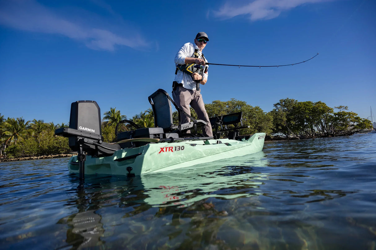 Garmin Force Current kajakkimoottori Power Steer polkimilla - Happy Angler
