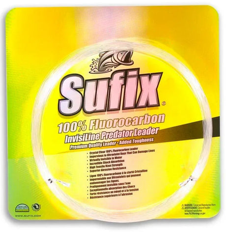 Sufix Invisiline Predator 100 % Fluorocarbon Leader - Happy Angler