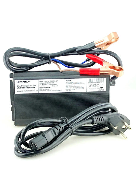 Ultramax 24V 20A LiFePo4 litium akkulaturi - Happy Angler