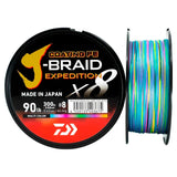 Daiwa J-Braid Expedition X8 Multicolor 300 m kuitusiima - Happy Angler