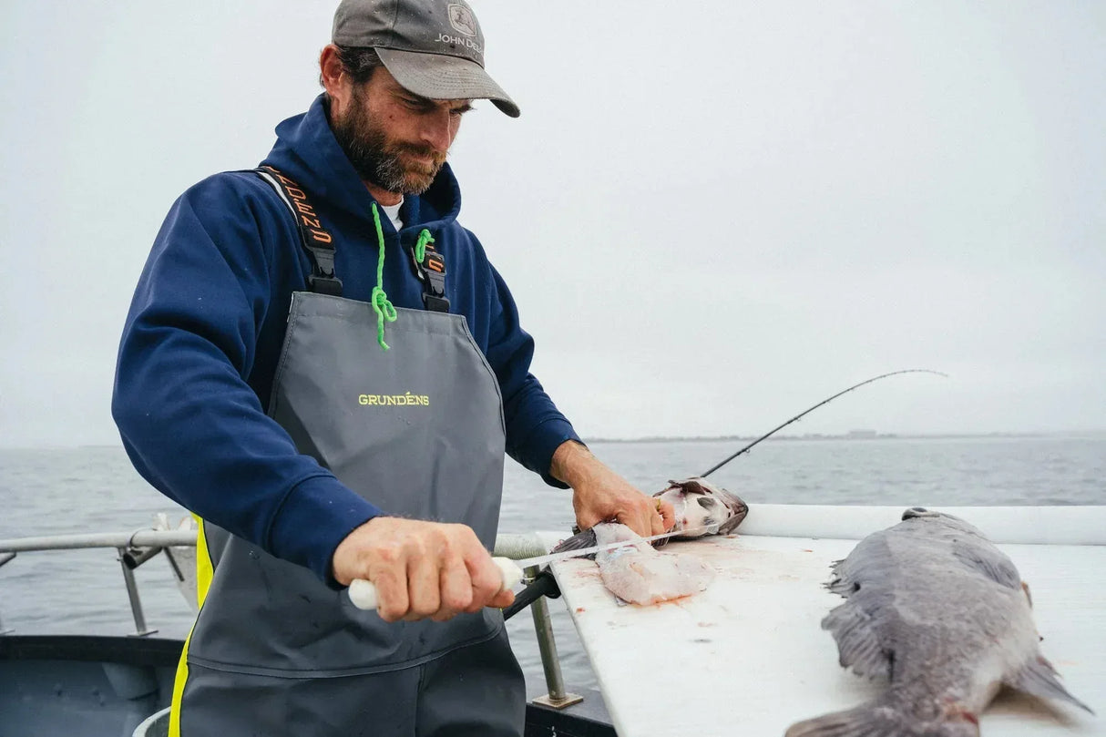 Grundens Hauler Bib Hi-Vis Yellow housut - Happy Angler