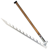 Laxström jääsaha puuvarrella - Happy Angler