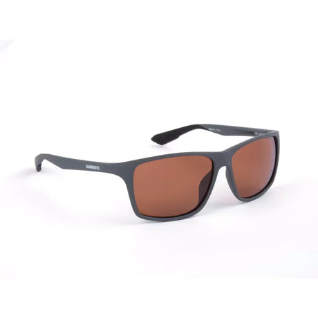 Shimano Eyewear Matte Dark Grey & Copper polarisoidut aurinkolasit - Happy Angler