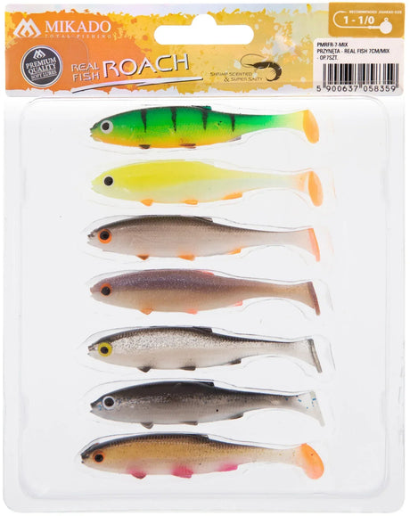 Mikado Real Fish Roach 7 cm jigi 7 kpl/pkt - Happy Angler