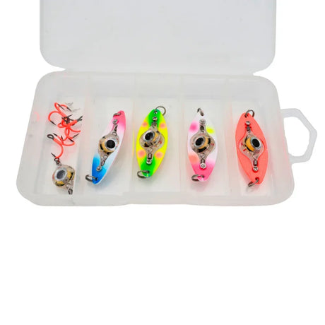 Flash Eye Kangos valopilkki 5,5 cm 4 kpl/pkt + koukut ja vara-LED - Happy Angler