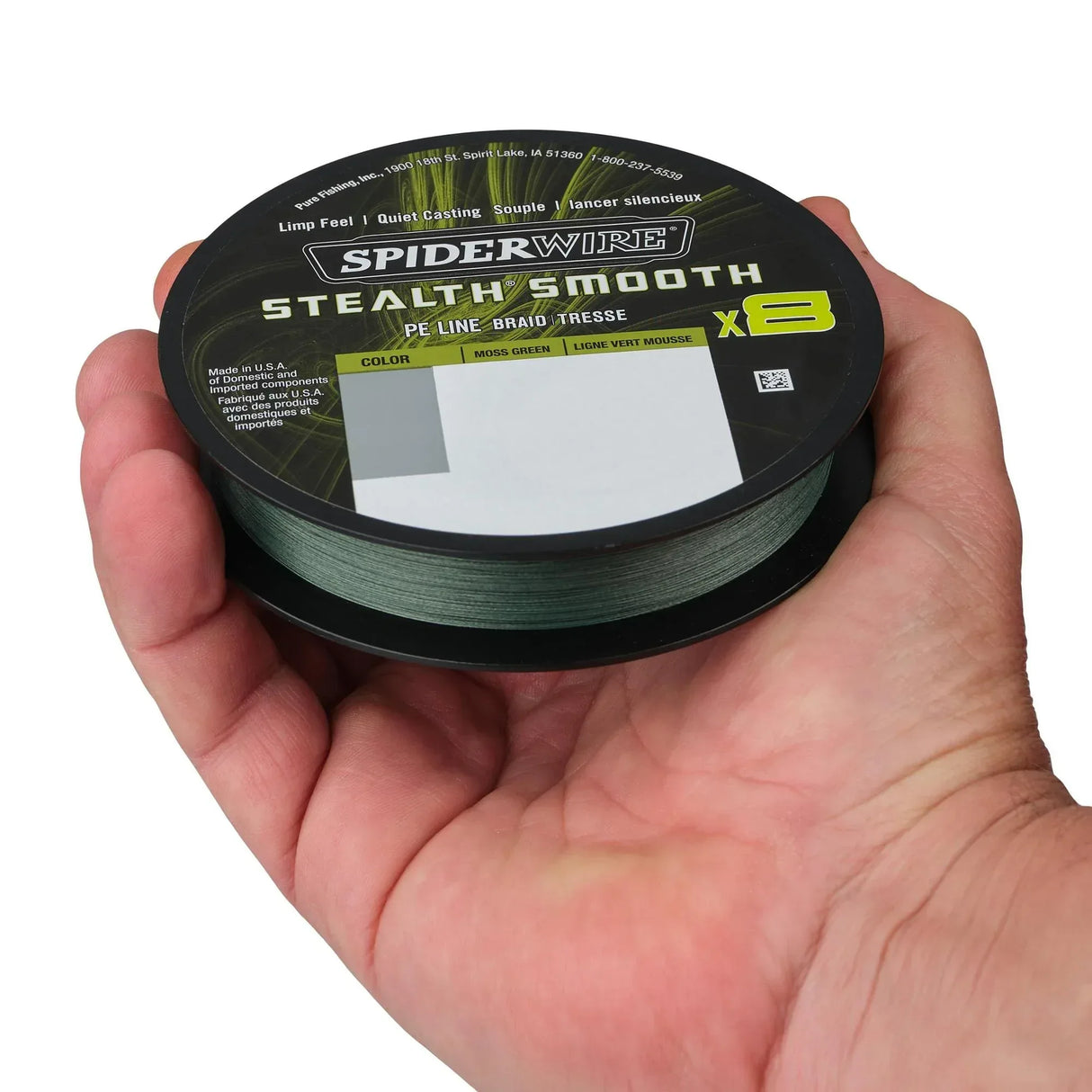 Spiderwire Stealth Smooth 8X kuitusiima 150 m + fluorocarbon - Happy Angler
