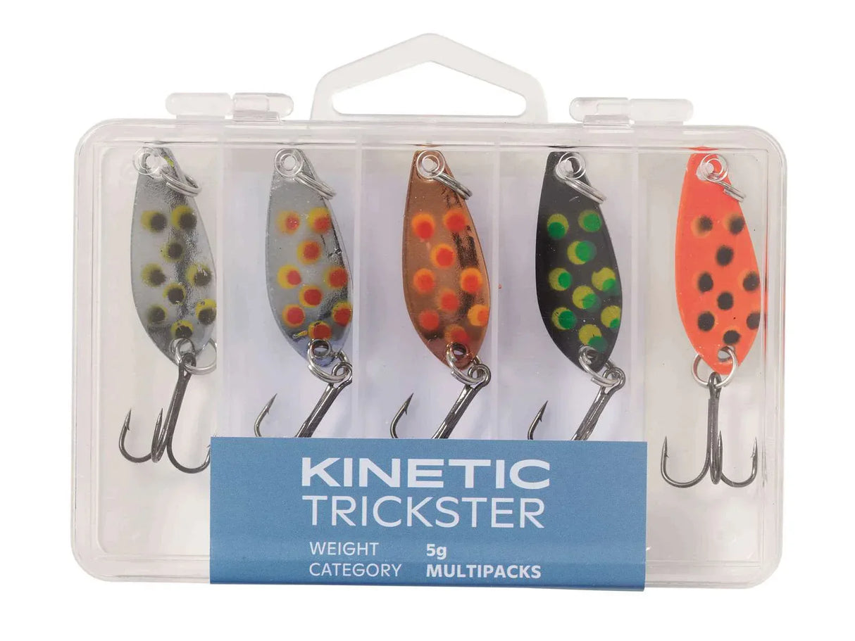 Kinetic Trickster 9 g lusikkalajitelma 5 kpl/pkt - Happy Angler