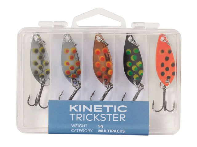 Kinetic Trickster 9 g lusikkalajitelma 5 kpl/pkt - Happy Angler