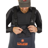 Norfin Shadow Neoprene kahluuhousut saappailla