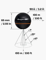 Deeper PRO+ 2 langaton kaikuluotain - Happy Angler
