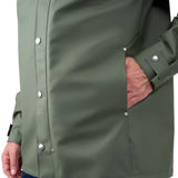 Grundens 1926 Regnkläder Coat Stone Moss sadetakki - Happy Angler