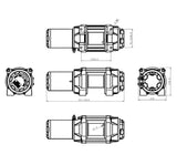 Bronco HDQS Heavy Duty Quick Spool 2500 sähkövinssi kaukosäätimellä 1133 kg - Happy Angler