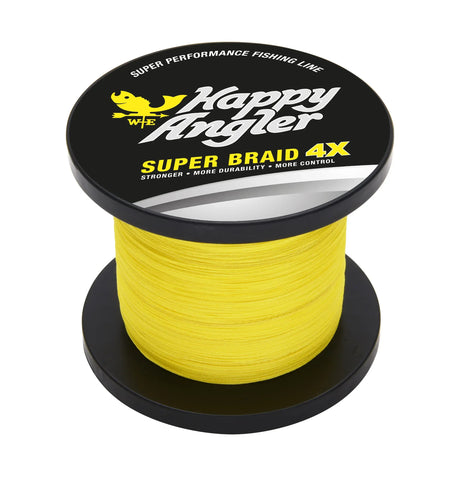Happy Angler 4X 1000 m keltainen kuitusiima - Happy Angler
