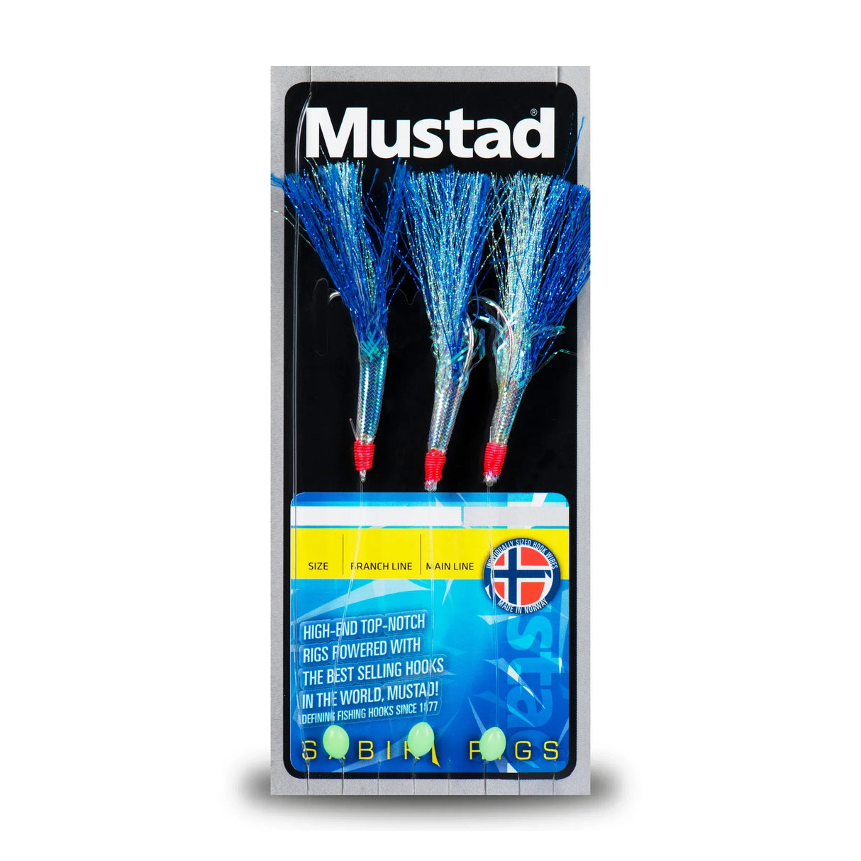 Mustad Blue Flasher Rig litka - Happy Angler