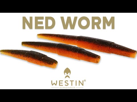 Westin NED Worm Dark Water Mix 9 cm jigi 6 kpl/pkt